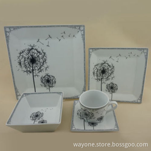 Super white dinner set, high-grade, nice for hotel, microwave and dishwasher/food-safe